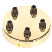 BRASS 5 WAY CEILING ROSE - DYKE & DEAN